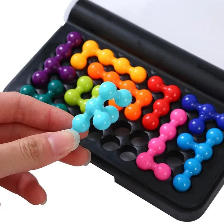 "Leuchtendes 3D-Puzzle-Brettspiel mit Pyramiden-Design, 120 Aufgaben für kognitive Entwicklung und Lernspaß für Kinder."