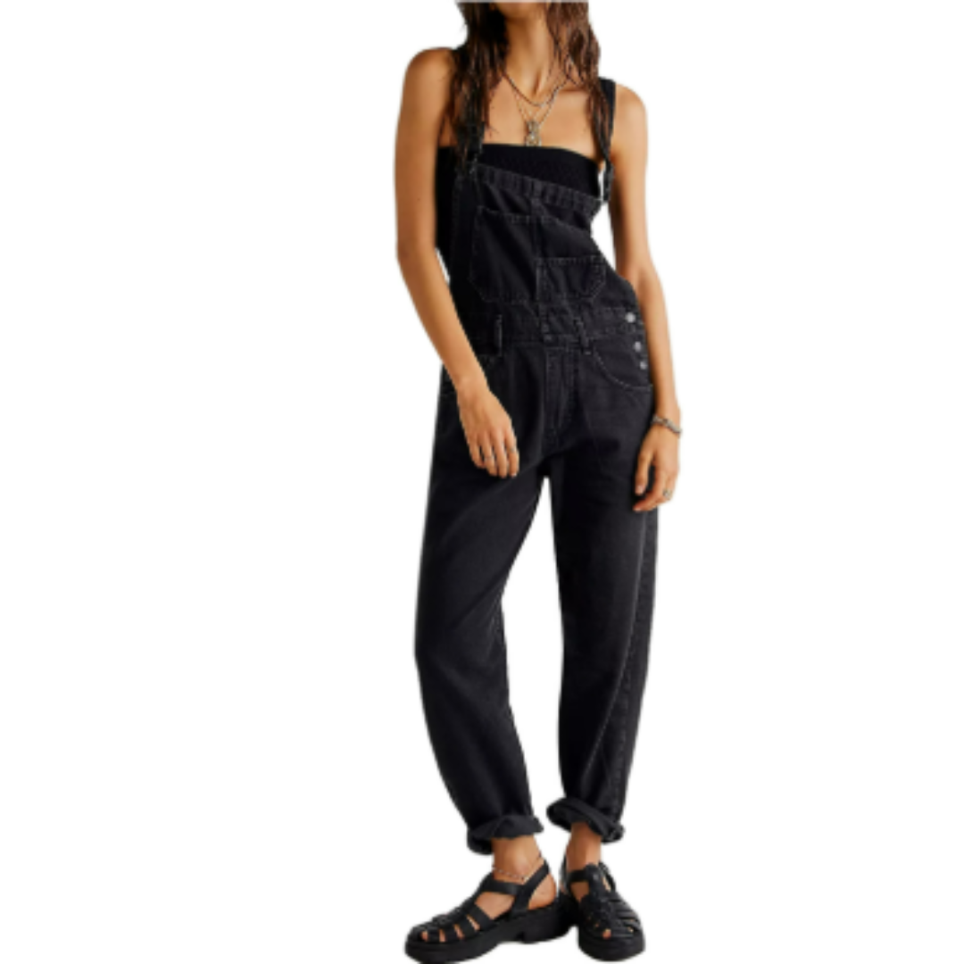 "Lockerer Damen Jumpsuit, sommerlich und bequem, helles Design, perfekte Passform für Freizeit und Alltag."