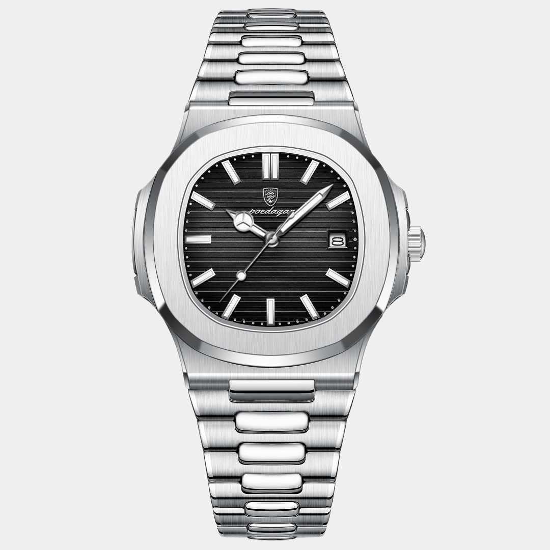 Luxuriöse Herrenuhr Ludwig in elegantem Design mit rundem Zifferblatt, feinen Details und verstellbarem, klassischem Armband.