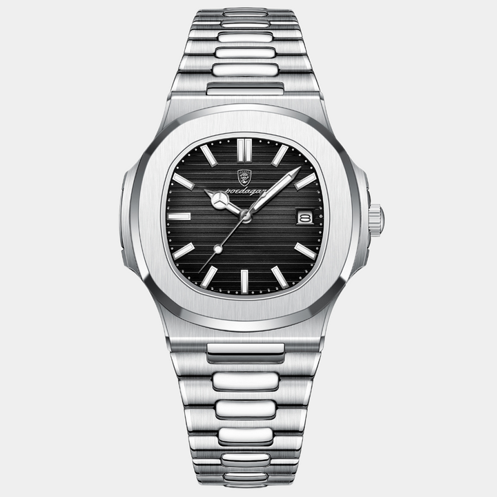 Luxuriöse Herrenuhr Ludwig in elegantem Design mit rundem Zifferblatt, feinen Details und verstellbarem, klassischem Armband.