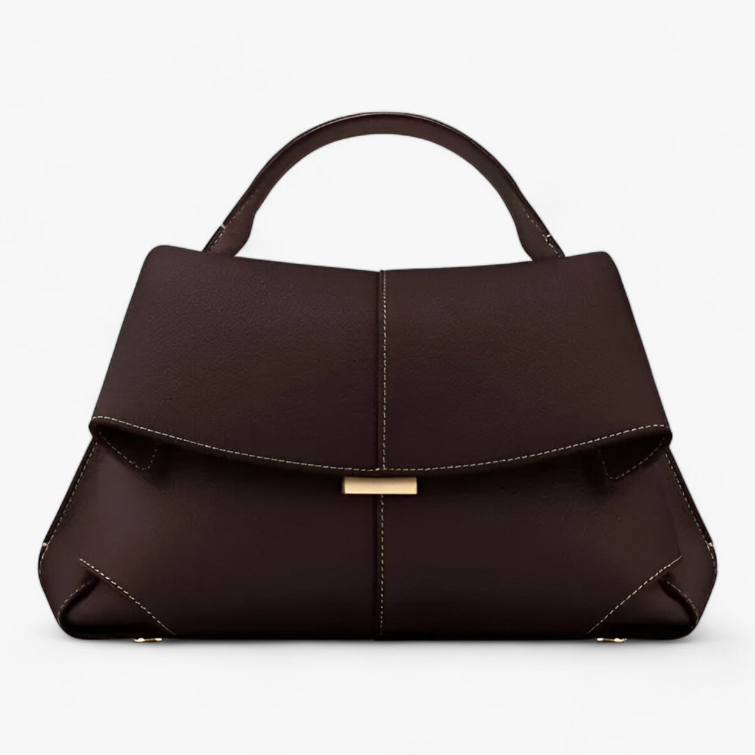 Luxuriöse Lederhandtasche für Frauen, elegant französisch inspiriert, Schwarz, Camel, Bordeaux, ideal für Alltag und Anlässe.