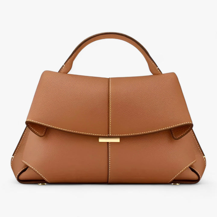 Luxuriöse Lederhandtasche für Frauen, elegant französisch inspiriert, Schwarz, Camel, Bordeaux, ideal für Alltag und Anlässe.