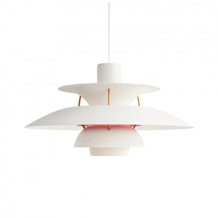 Luxuriöse runde LED-Deckenlampe, modernes Design, schwebend, in Schwarz-Weiß, perfekt für stilvolle Wohnräume.