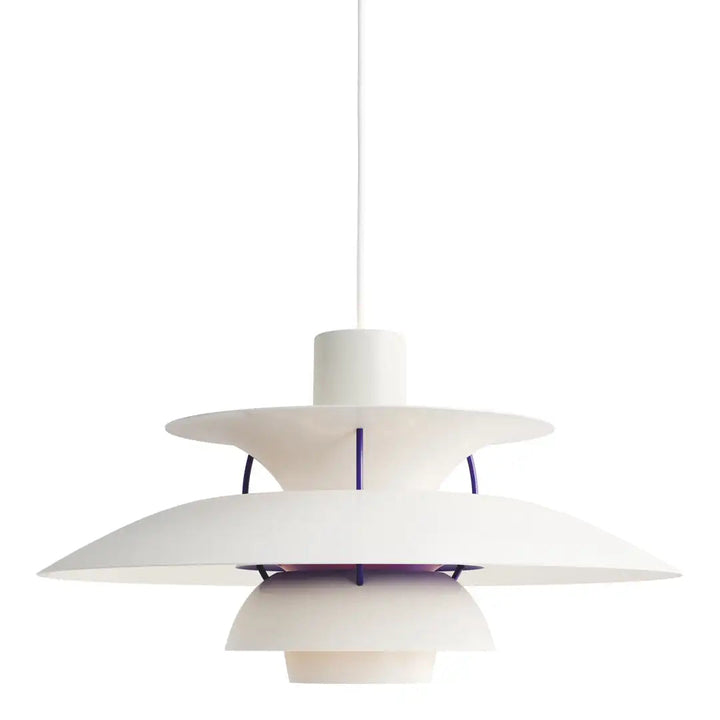 Luxuriöse runde LED-Deckenlampe, modernes Design, schwebend, in Schwarz-Weiß, perfekt für stilvolle Wohnräume.