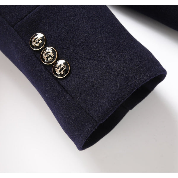 Luxuriöser Herren Wollmantel, klassischer Schnitt, zeitloses Design, reine Wolle, optimale Wärmeisolierung, elegante Silhouet