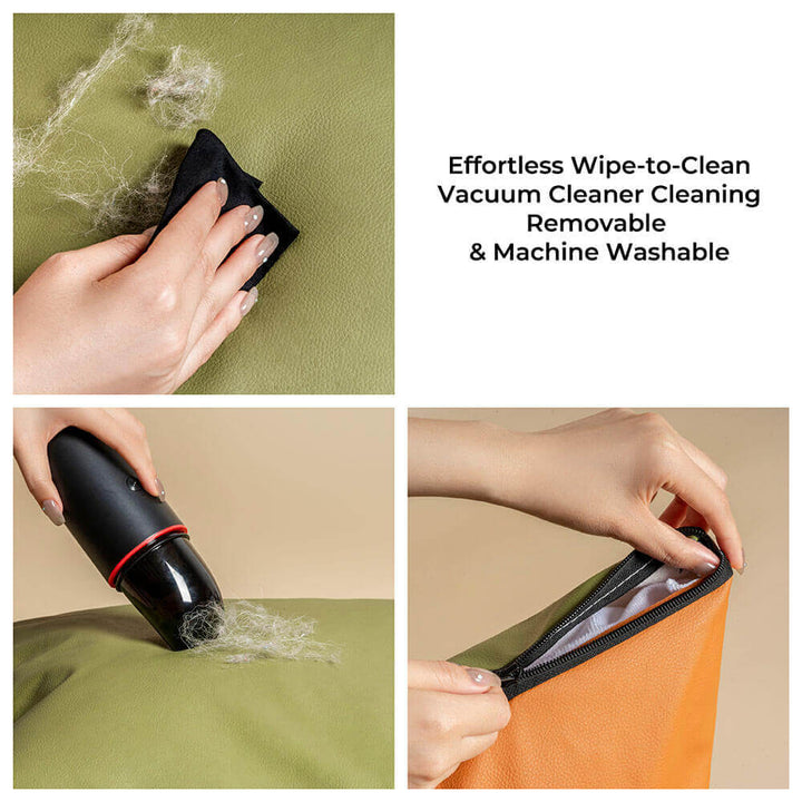 "Luxuriöser Hundeautositz aus Kunstleder, beige, mit weicher Polsterung und Sicherheitsgurt für komfortables Reisen."