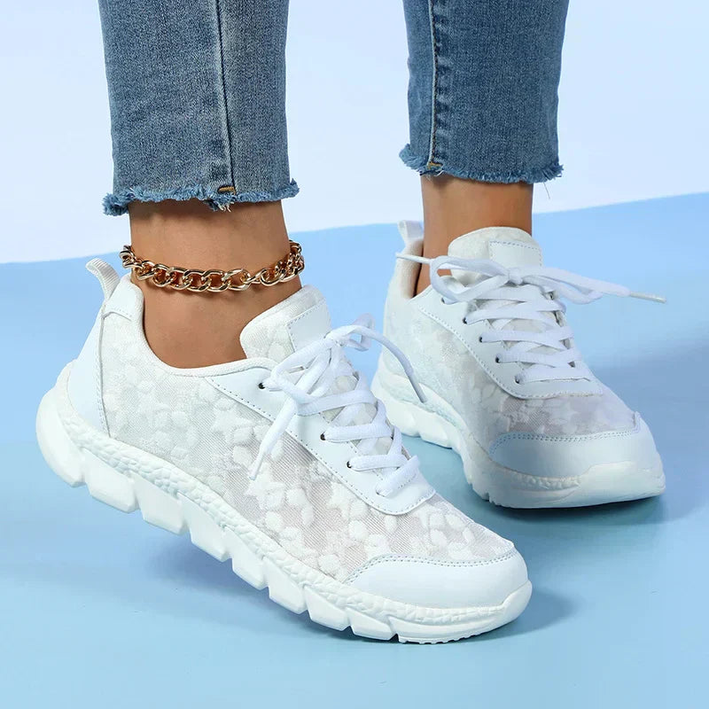 Luxus Damen Sneaker, orthopädisch, komfortabel, mit ergonomischem Design, aus atmungsaktivem Mesh für stilvolle Unterstützung