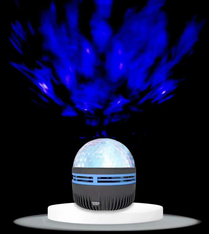 Magische Nordlicht-Projektionslampe, bunte Aurora-Effekte, ideal für Zimmerdekoration und stimmungsvolle Beleuchtung.