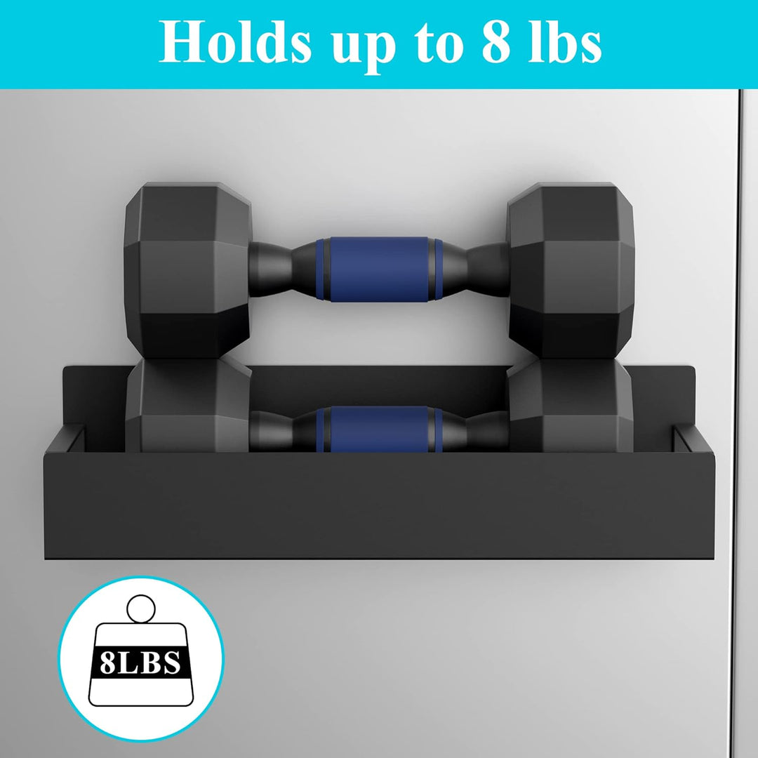 Magnetisches Gewürzregal Set, 4-tlg, platzsparend, schwarz, einfache Montage, für Metallflächen, organisiert Gewürze elegant.