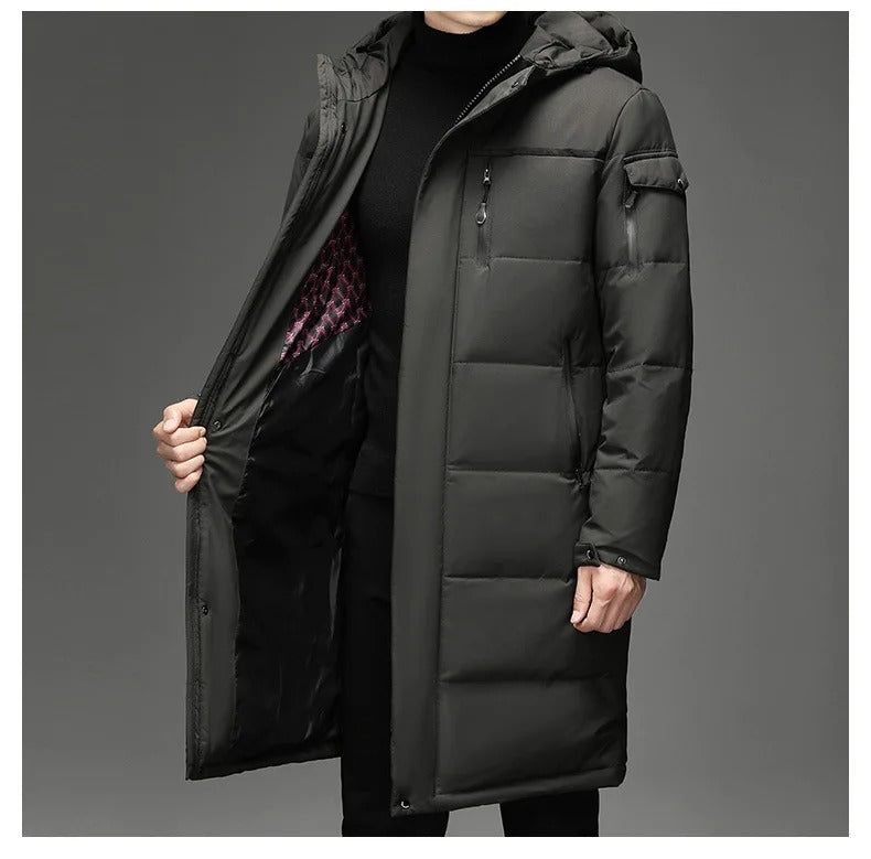 Herren Daunenparka - Wasserdicht, Atmungsaktiv & Warm