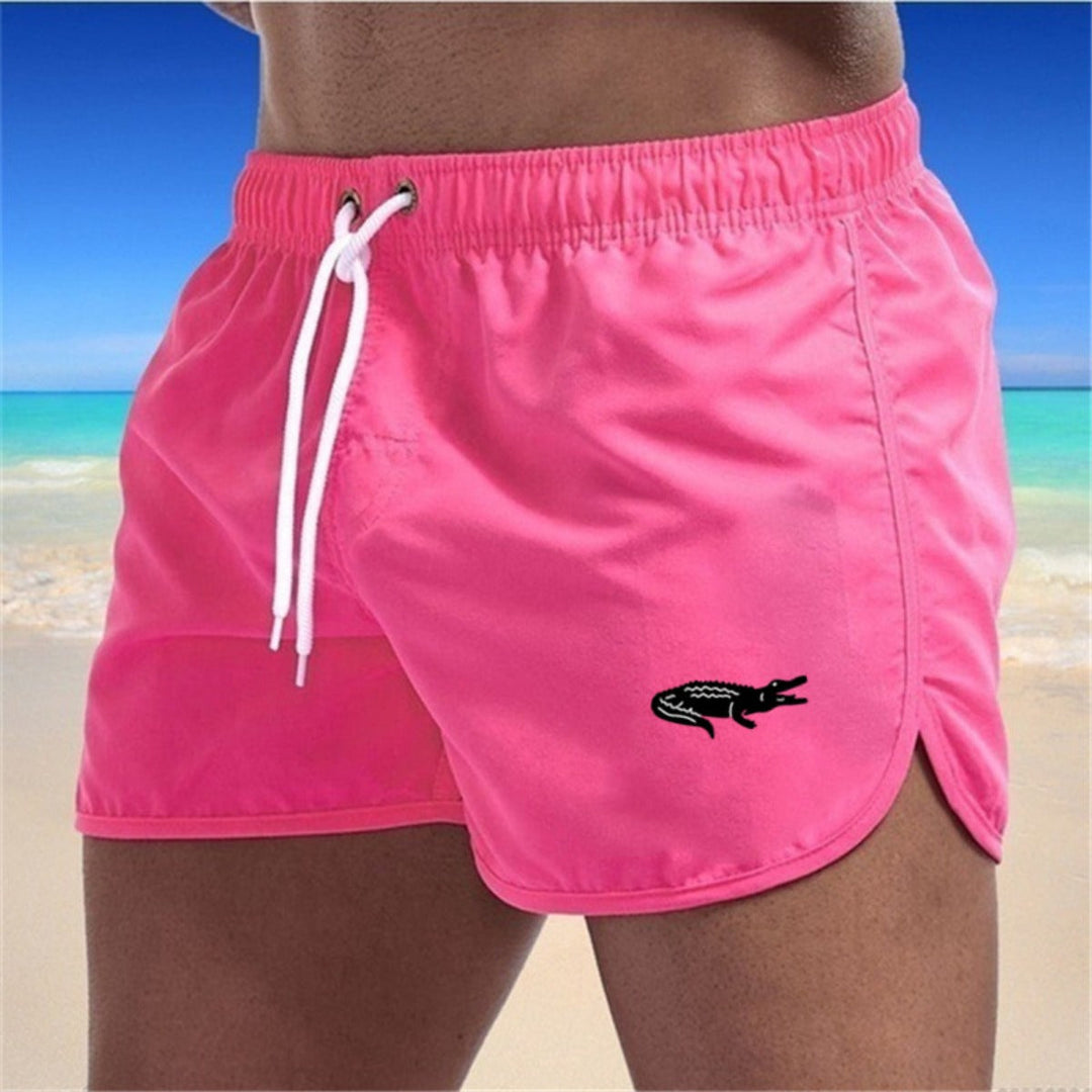 Mehrfarbige Damen-Sportshorts für Strandaktivitäten in leichten, elastischen Stoffen mit vielseitigem, auffälligem Design.