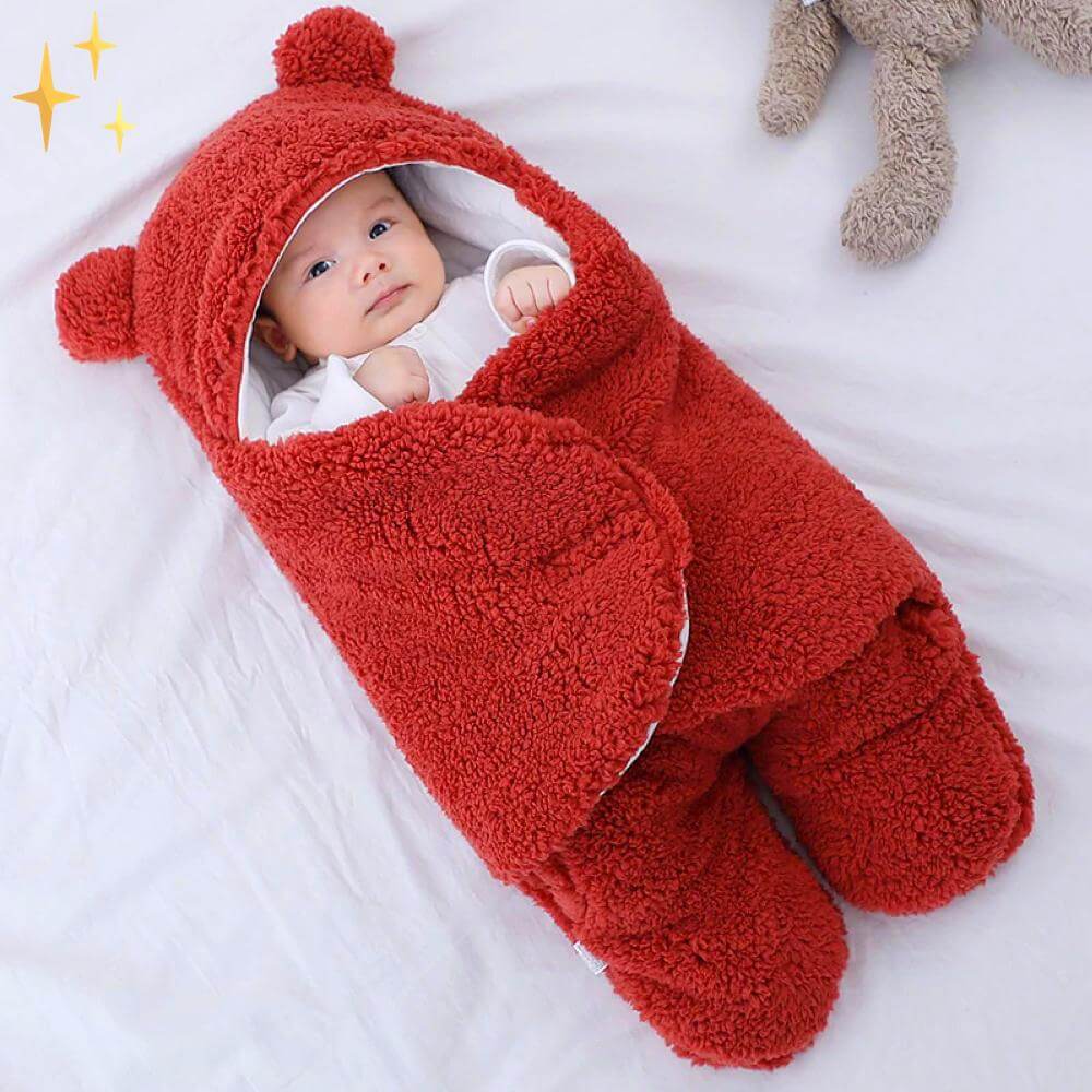 Teddybär Schlafsack Wickeldecke