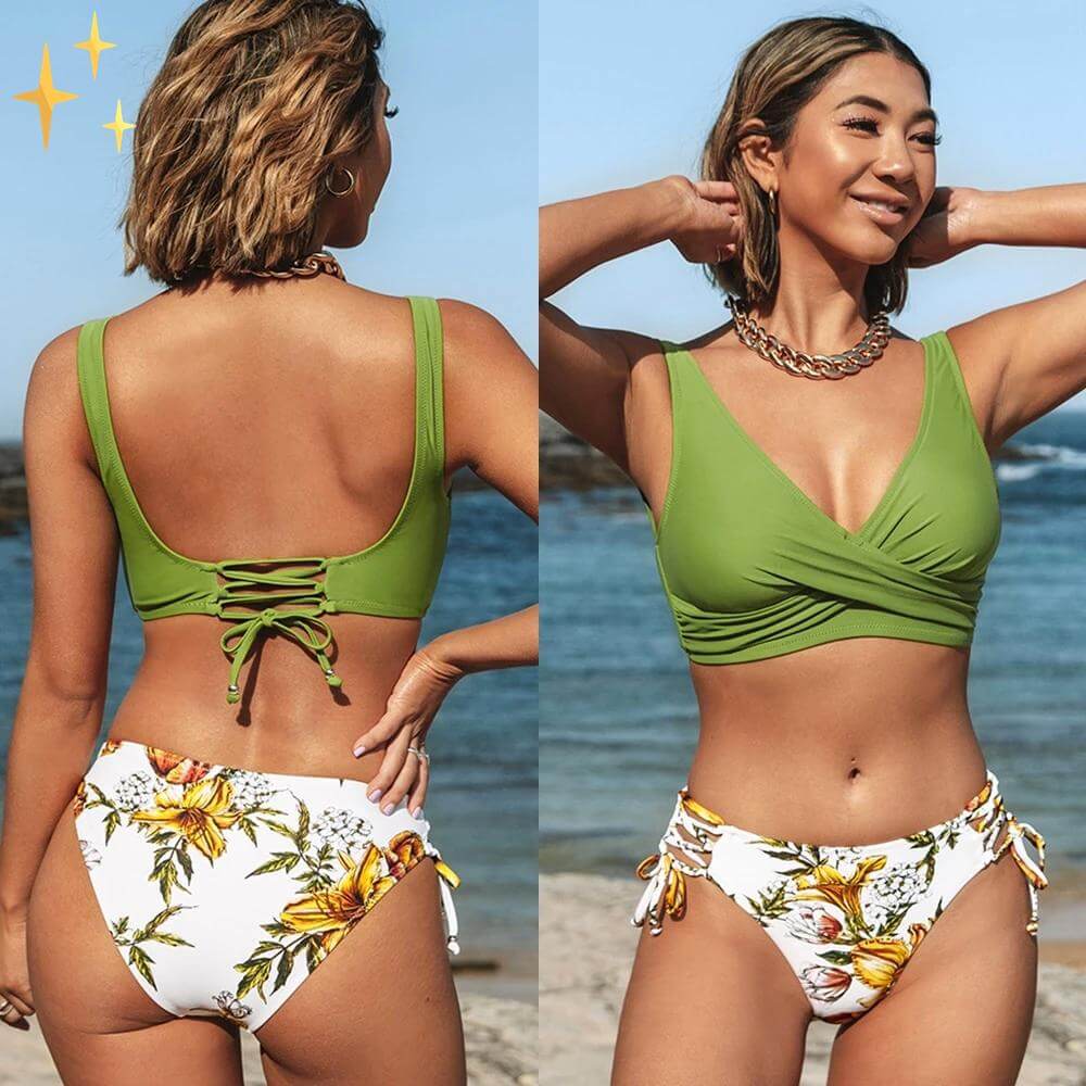 Bikini Set mit Blumenmuster
