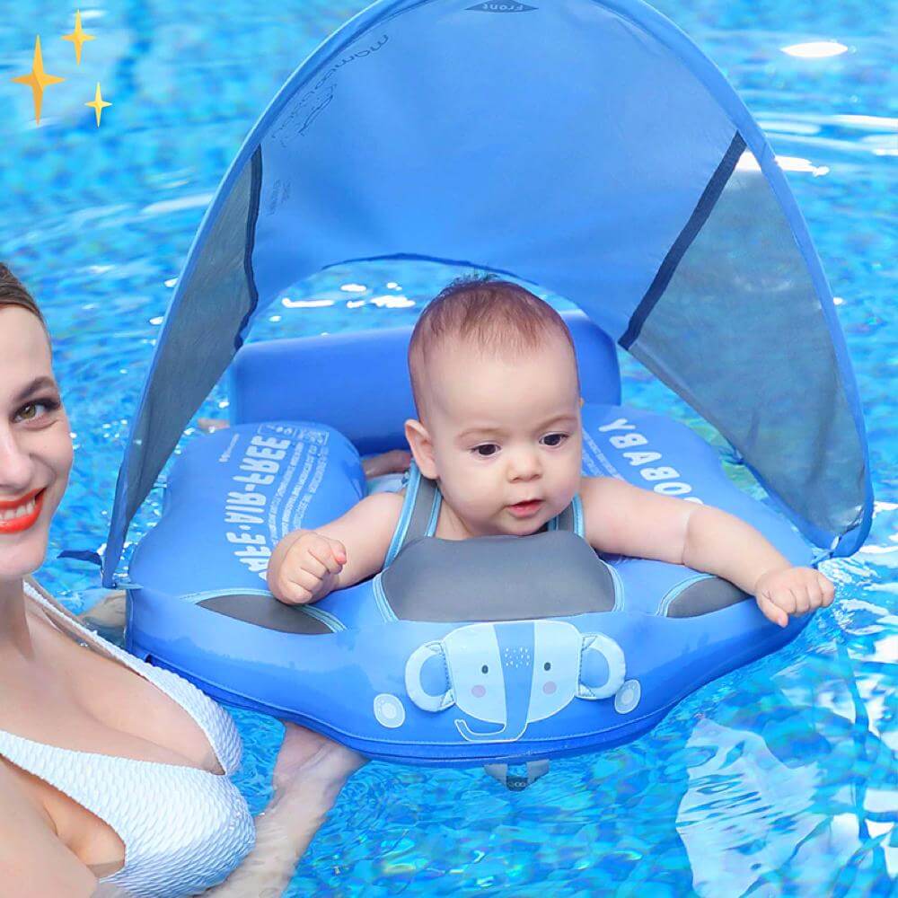 Kompakter und sicherer Baby-Schwimmer