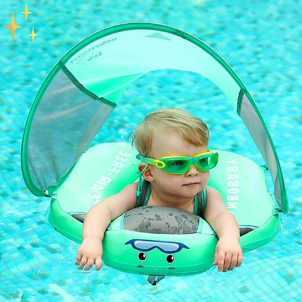 Kompakter und sicherer Baby-Schwimmer