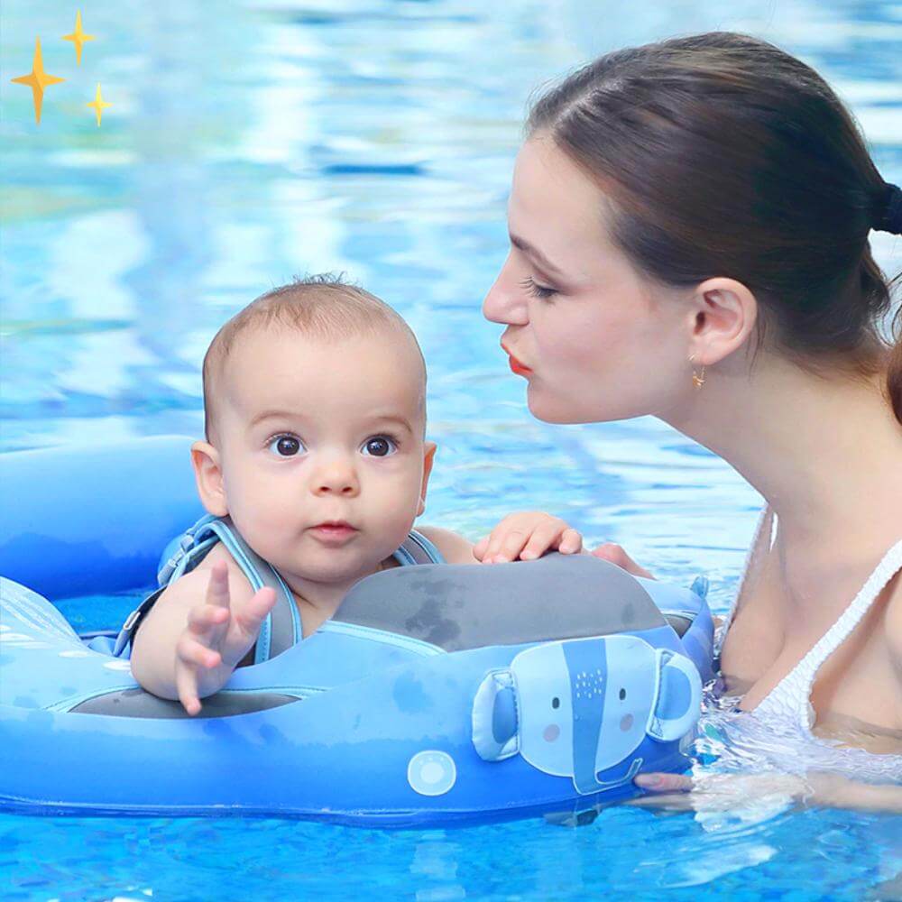 Kompakter und sicherer Baby-Schwimmer