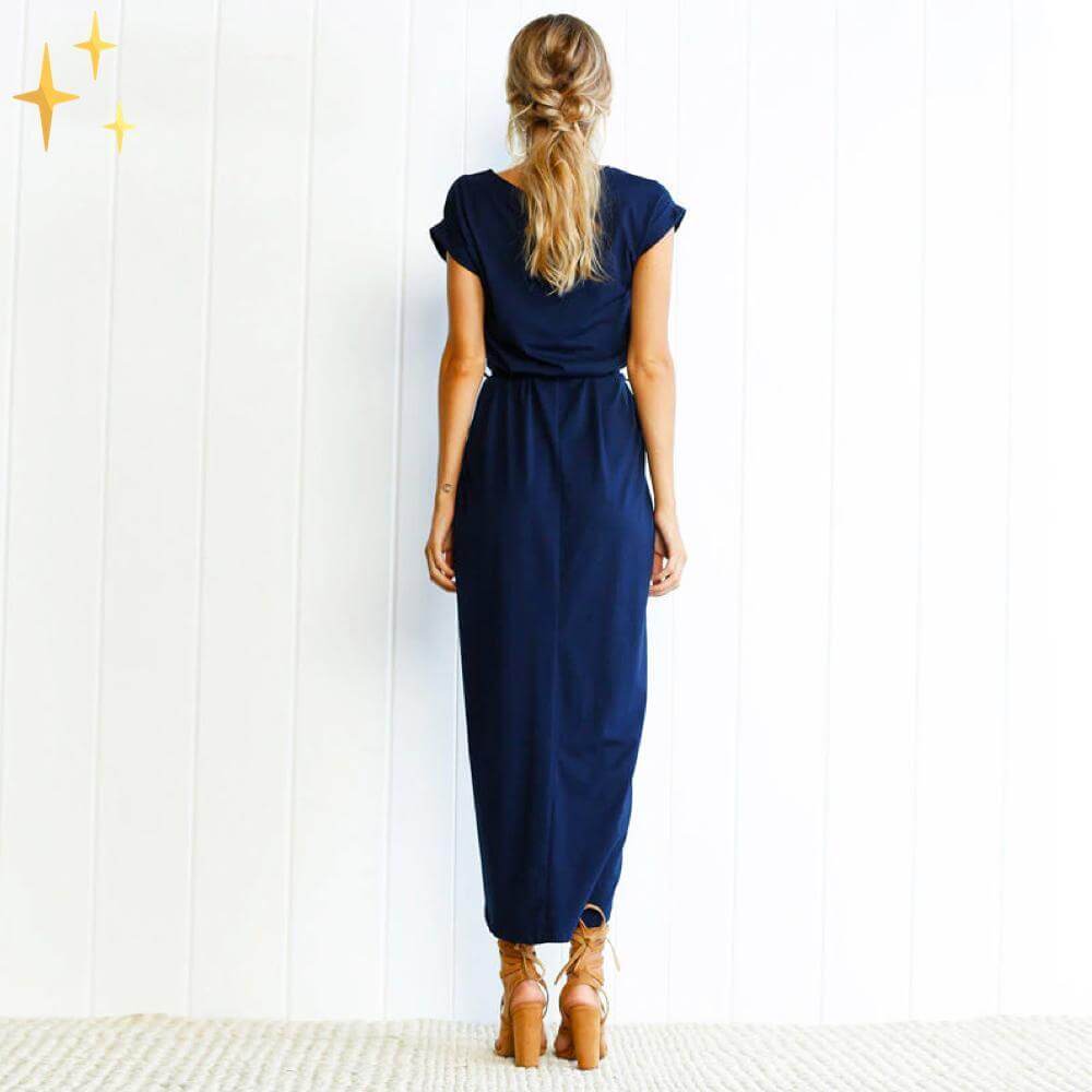 Midi Wickelkleid für den Sommer