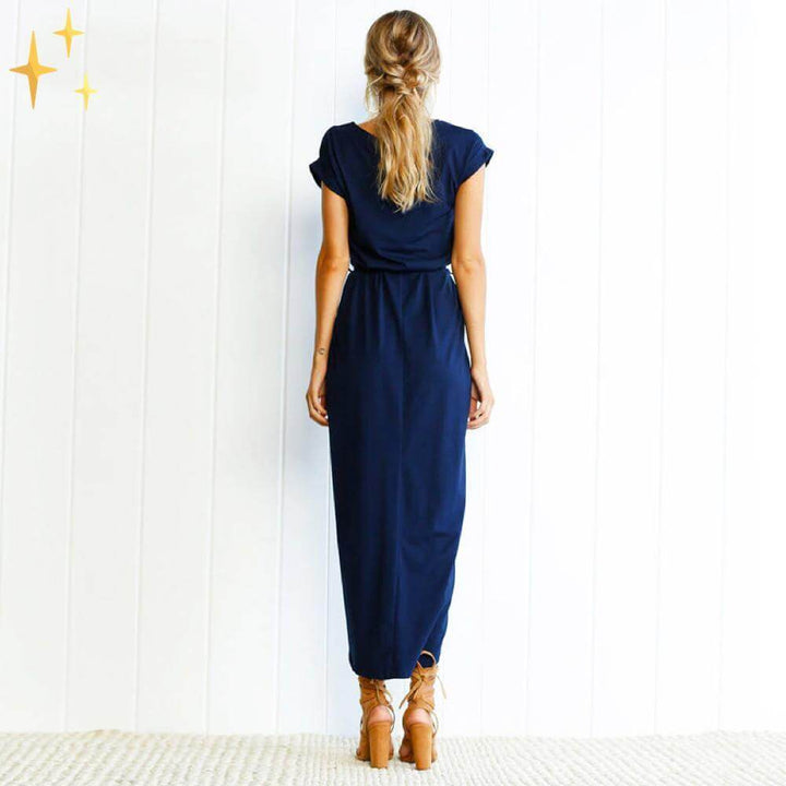 Midi Wickelkleid für den Sommer