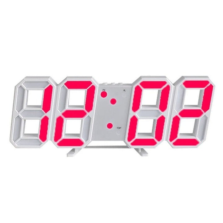 "Moderne 3D LED Wanduhr, dimmbar, minimalistisches Design, vielseitig für Wohnzimmer, Büro und Schlafzimmer einsetzbar"