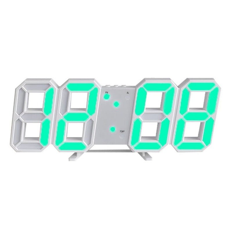 "Moderne 3D LED Wanduhr, dimmbar, minimalistisches Design, vielseitig für Wohnzimmer, Büro und Schlafzimmer einsetzbar"