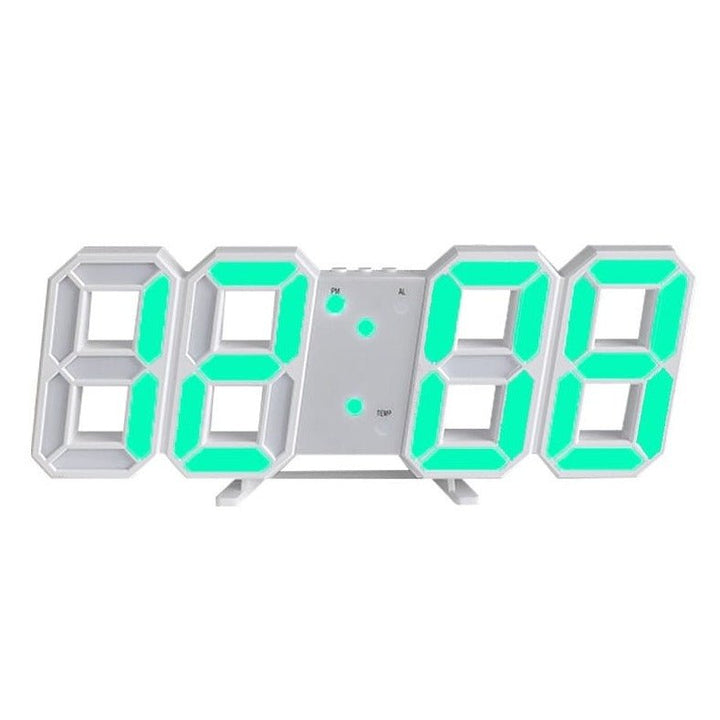 "Moderne 3D LED Wanduhr, dimmbar, minimalistisches Design, vielseitig für Wohnzimmer, Büro und Schlafzimmer einsetzbar"