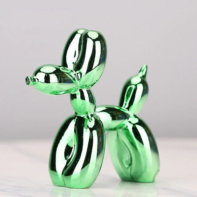 "Moderne Ballon-Tier Skulptur: glänzende reflektierende Oberfläche, kreative Home & Decoration, spielerische Eleganz"