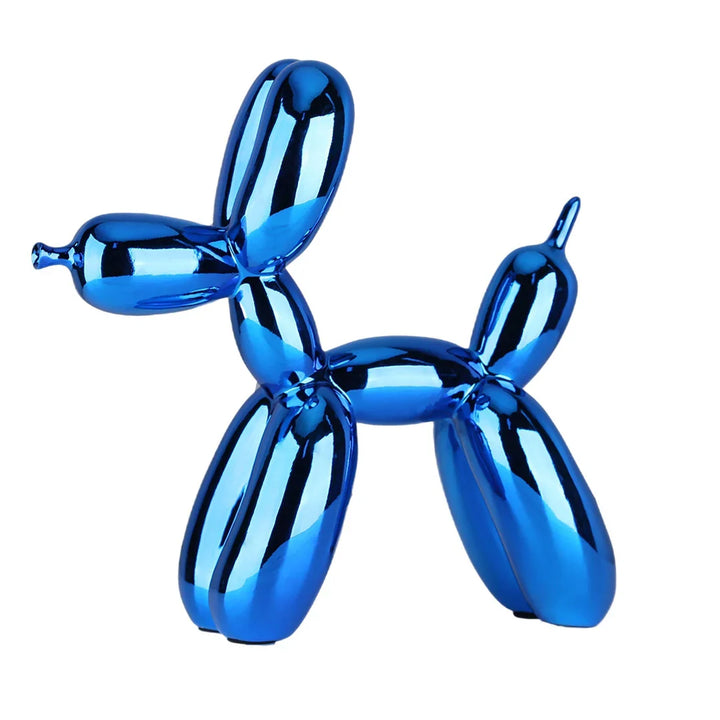 "Moderne Ballon-Tier Skulptur: glänzende reflektierende Oberfläche, kreative Home & Decoration, spielerische Eleganz"