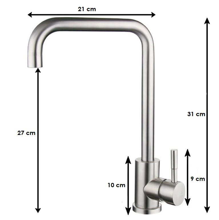 "Moderne Edelstahl-Küchenarmatur mit Einhebelmischer und abziehbarem Auslauf für flexible Wassersteuerung, rostfrei."