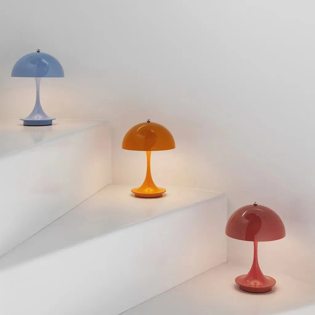 "Moderne kabellose Lampe mit Metall-Design, energieeffiziente LED, stilvoll für Wohnzimmer, Schlafzimmer, Büro"