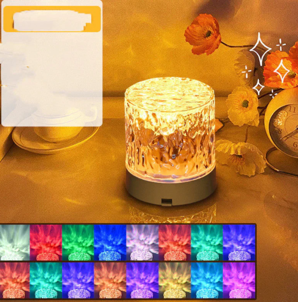 "Moderne kabellose LED-Stimmungsleuchte, RGB-Farben, Fernsteuerung, USB-Ladung, flexibles Design ohne Kabel"