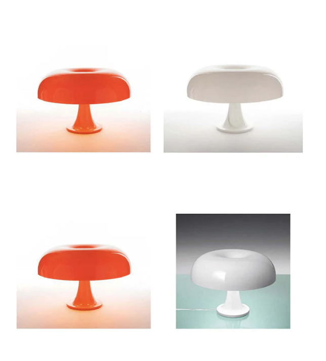 "Moderne LED-Pilz-Tischlampe, minimalistisch, energiesparend, ideal für Wohn- und Schlafzimmer mit sanftem, warmem Licht."