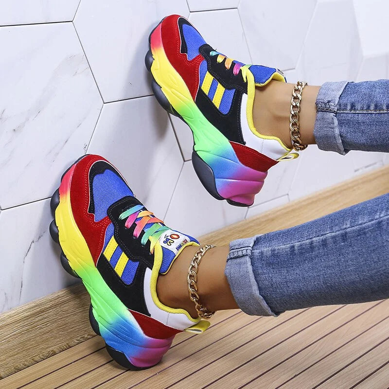 "Moderne orthopädische Turnschuhe, stilvoll und komfortabel, mit rutschfesten Sohlen und zeitgemäßem Design für Damen."