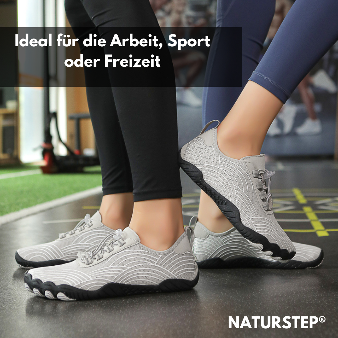 "Moderner Barfußschuh mit ergonomischem Design, unisex, in Schwarz, Rot, Pink oder Grau, perfekte Passform und Komfort"