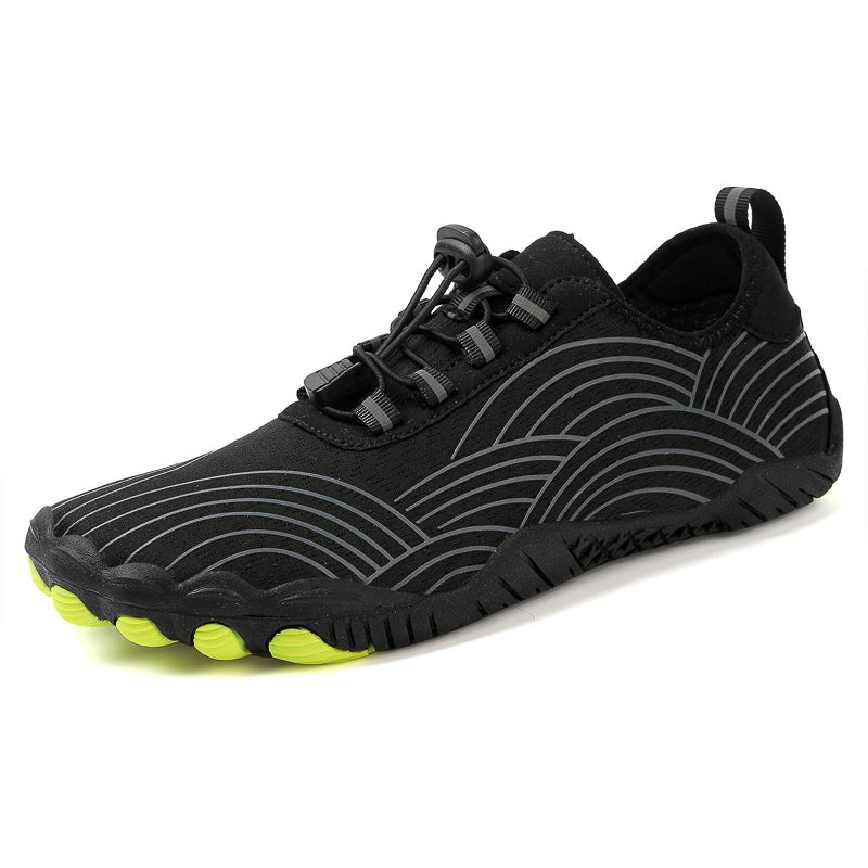"Moderner Barfußschuh mit ergonomischem Design, unisex, in Schwarz, Rot, Pink oder Grau, perfekte Passform und Komfort"