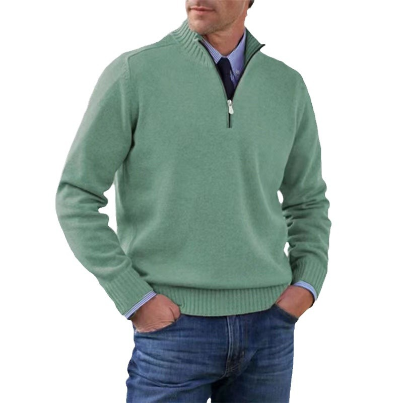 "Moderner Herren-Sweater mit Frontreißverschluss, komfortabel, lässiger Look für kühle Tage"