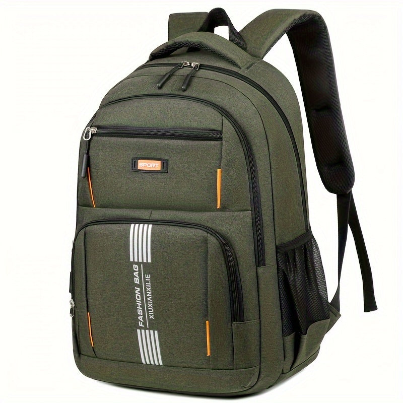 "Moderner Herrenrucksack, langlebig und stilvoll, mit gepolsterten Riemen; ideal für Alltag und Reisen."