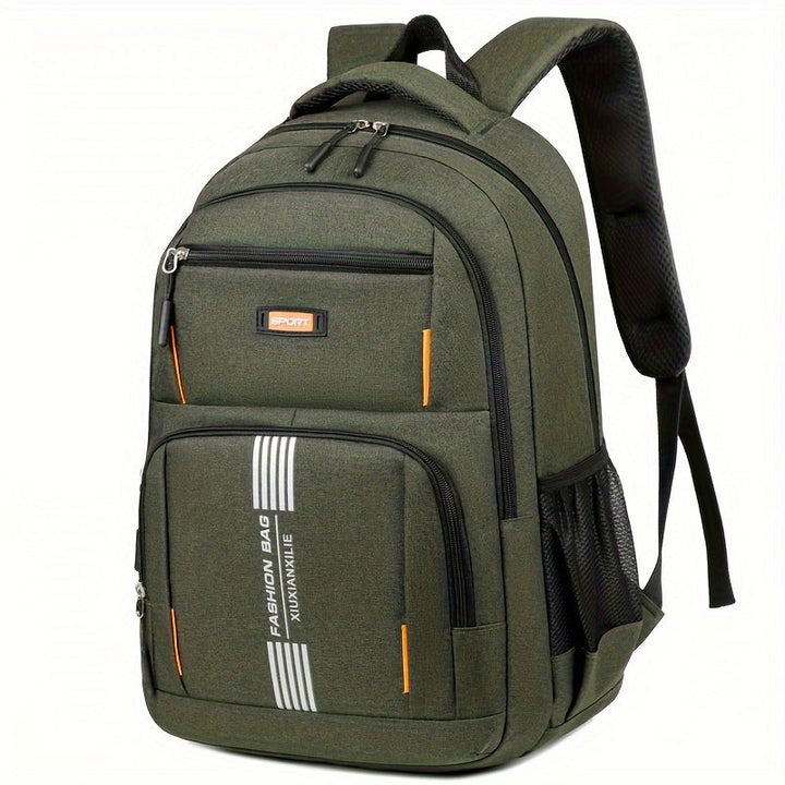 "Moderner Herrenrucksack, langlebig und stilvoll, mit gepolsterten Riemen; ideal für Alltag und Reisen."