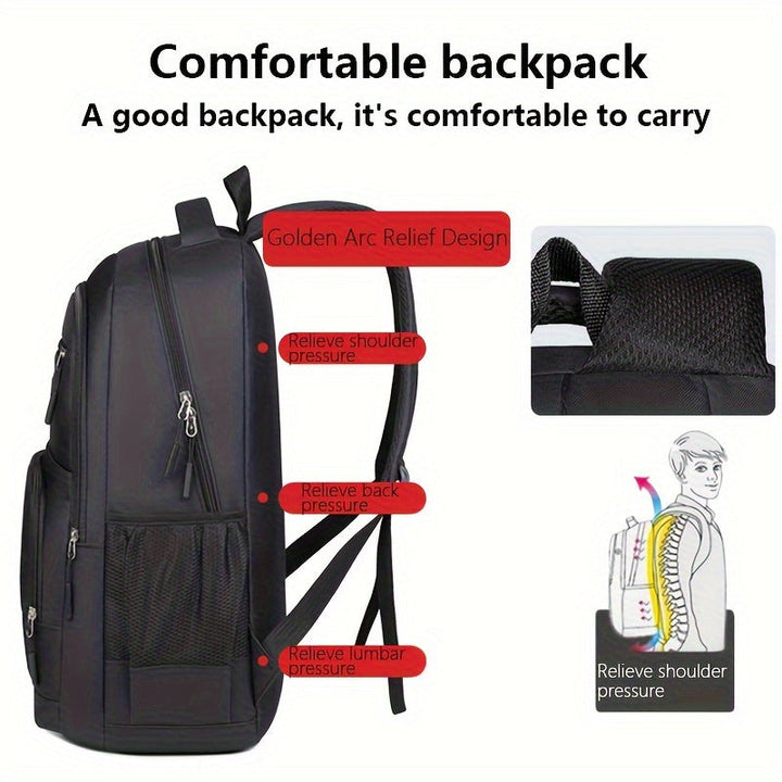 "Moderner Herrenrucksack, langlebig und stilvoll, mit gepolsterten Riemen; ideal für Alltag und Reisen."
