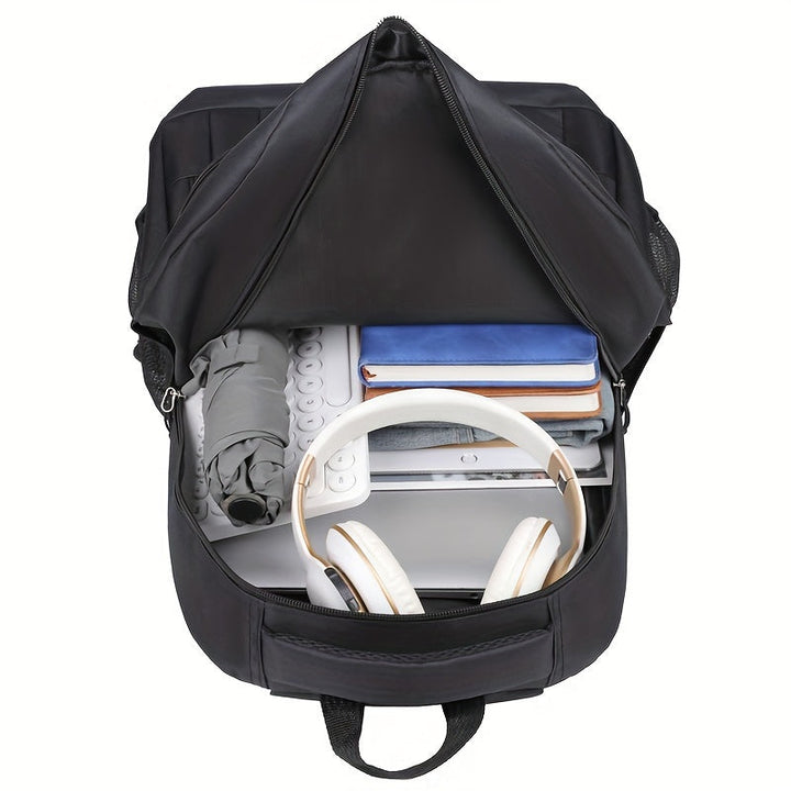 "Moderner Herrenrucksack, langlebig und stilvoll, mit gepolsterten Riemen; ideal für Alltag und Reisen."