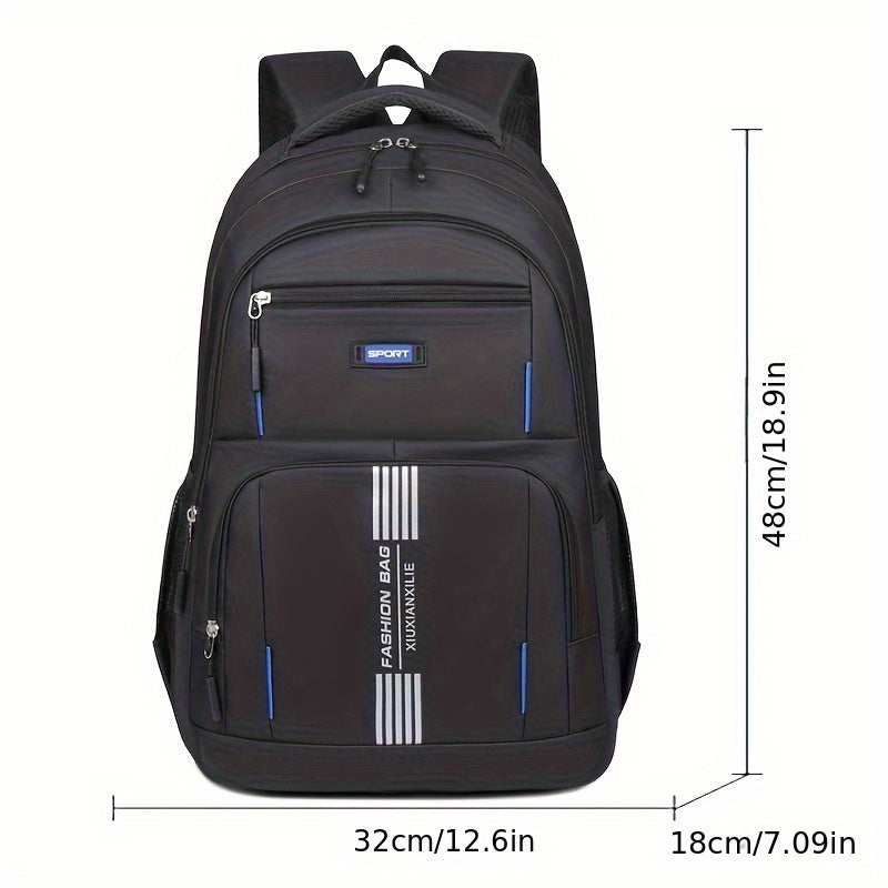 "Moderner Herrenrucksack, langlebig und stilvoll, mit gepolsterten Riemen; ideal für Alltag und Reisen."