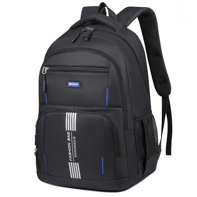 "Moderner Herrenrucksack, langlebig und stilvoll, mit gepolsterten Riemen; ideal für Alltag und Reisen."