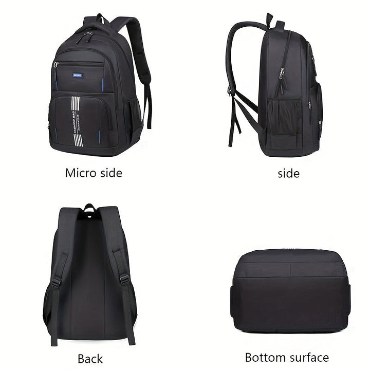 "Moderner Herrenrucksack, langlebig und stilvoll, mit gepolsterten Riemen; ideal für Alltag und Reisen."