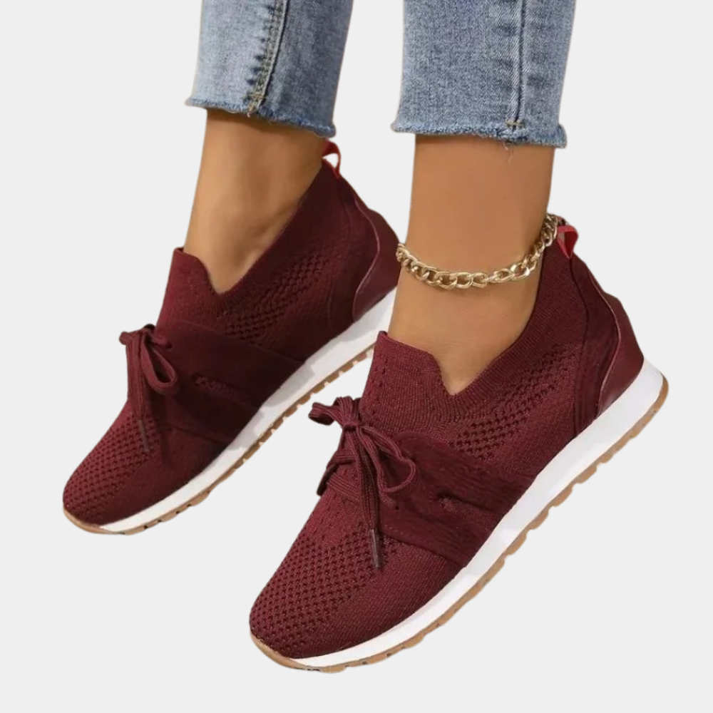"Modische Damen-Sneaker in Schwarz, atmungsaktiv und leicht, ideal für Alltag und Anlässe, verschiedene Farben verfügbar."