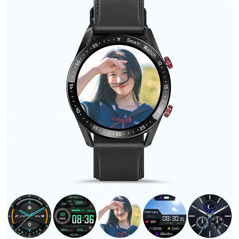"Multifunktionale Smartwatch mit 1,45-Zoll-Display, bietet Blutzucker- und Herzüberwachung; ideal für Gesundheitsbewusste."