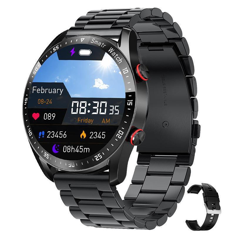 "Multifunktionale Smartwatch mit 1,45-Zoll-Display, bietet Blutzucker- und Herzüberwachung; ideal für Gesundheitsbewusste."