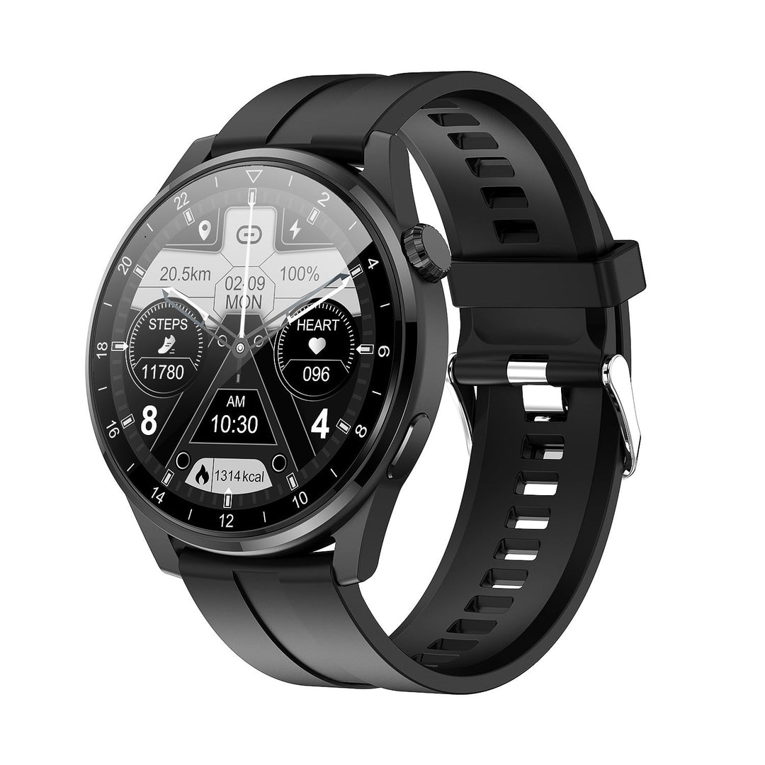 "Multifunktionale Smartwatch mit 1,45-Zoll-Display, bietet Blutzucker- und Herzüberwachung; ideal für Gesundheitsbewusste."