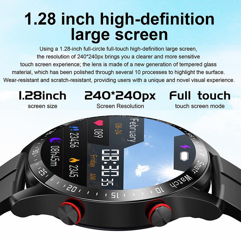 "Multifunktionale Smartwatch mit 1,45-Zoll-Display, bietet Blutzucker- und Herzüberwachung; ideal für Gesundheitsbewusste."