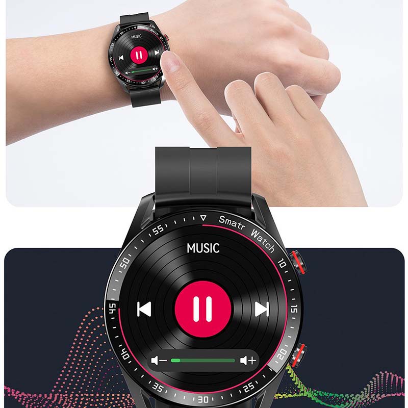 "Multifunktionale Smartwatch mit 1,45-Zoll-Display, bietet Blutzucker- und Herzüberwachung; ideal für Gesundheitsbewusste."