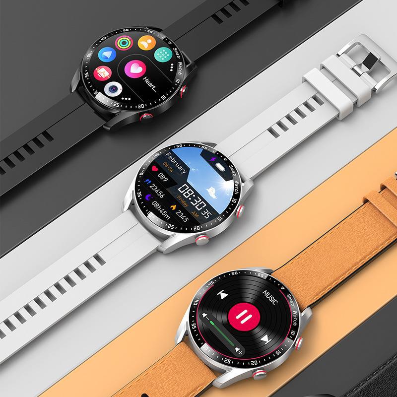 "Multifunktionale Smartwatch mit 1,45-Zoll-Display, bietet Blutzucker- und Herzüberwachung; ideal für Gesundheitsbewusste."