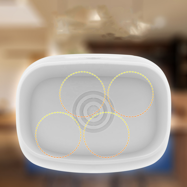 "Multifunktionaler Babyflaschenwärmer mit LED-Anzeige, ideal zum Erwärmen, Abtauen und Sterilisieren in modernem Design."